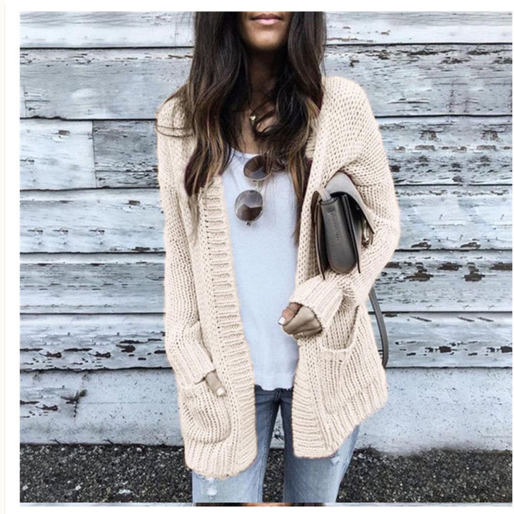 Kvinders cardigan i afslappet oversized stil Stilla