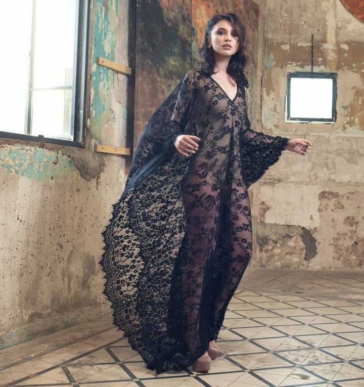 Dame spids-kaftankjole i boho-stil med flydende snit Stilla