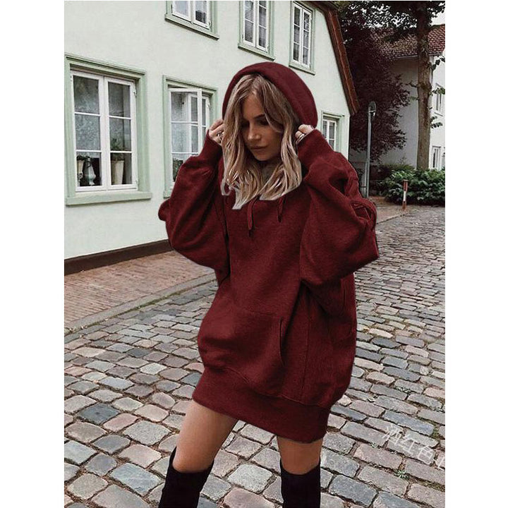 Dame Oversized Hætte-Sweatshirtkjole Stilla