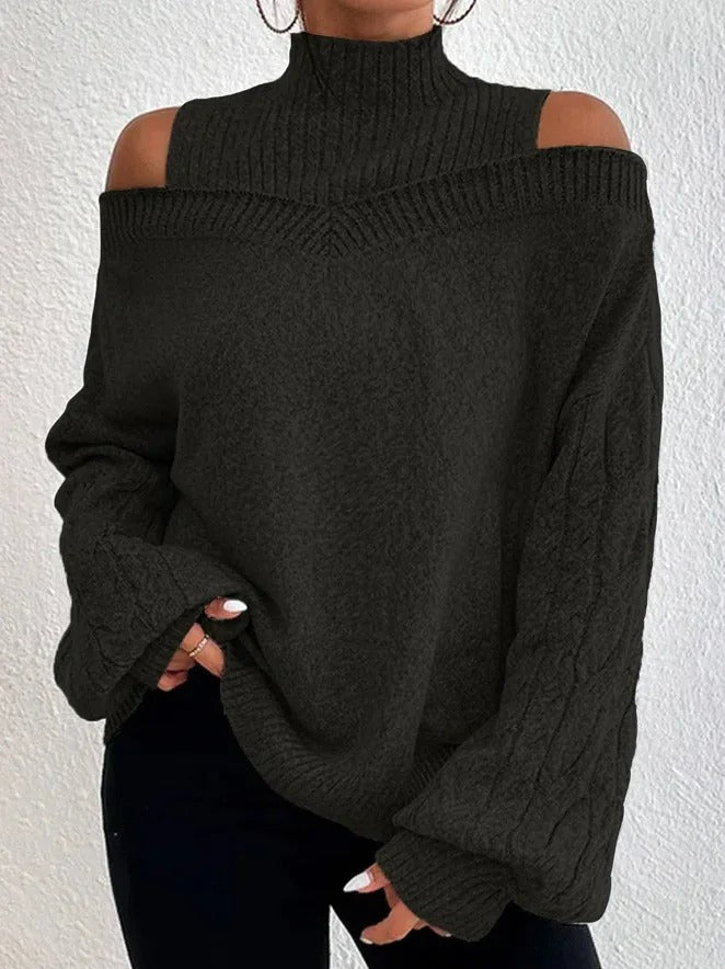 Stilla | Striktrøje Med Off-Shoulder Ærmer Til Damer