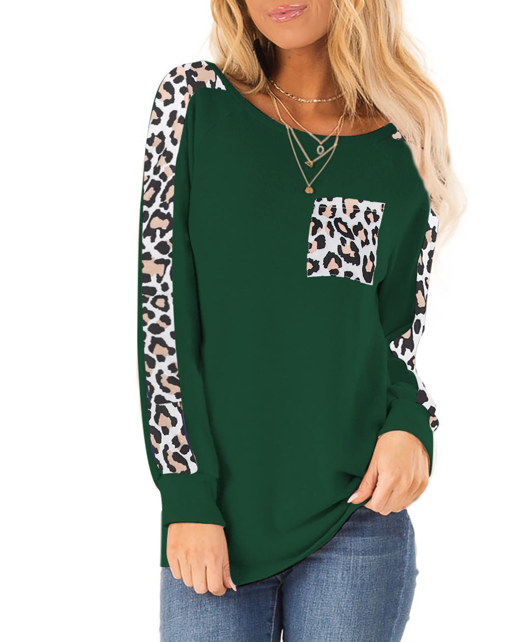 Damer casual sweater med moderigtige leoparddesign Stilla