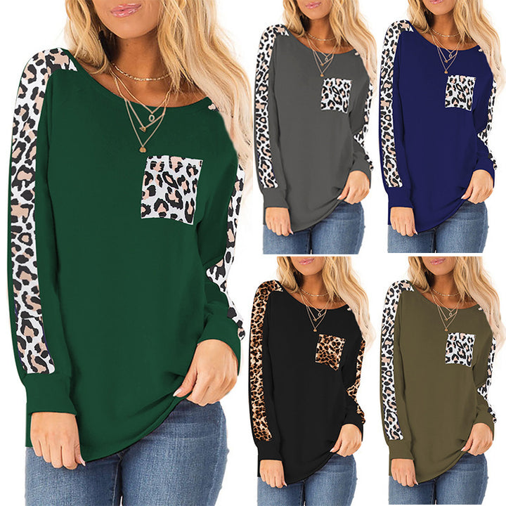Damer casual sweater med moderigtige leoparddesign Stilla