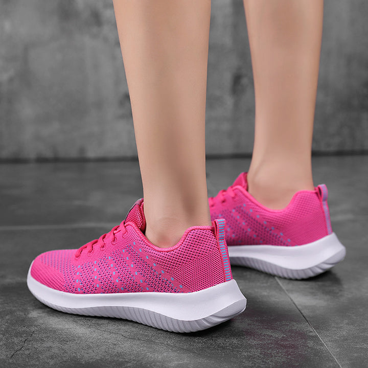 Dame Lettere Atletiske Sneakers med Åndbart Mesh-Overmateriale Stilla