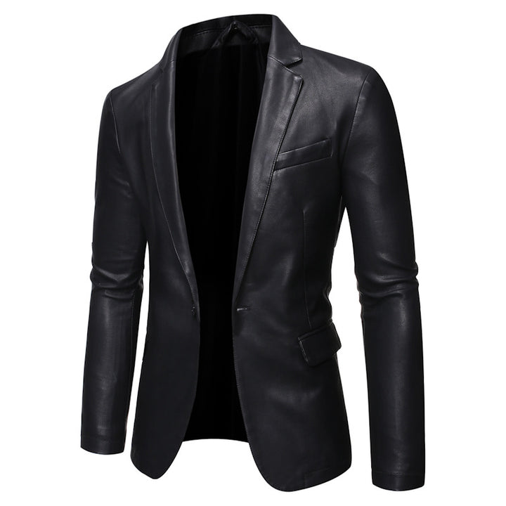 Herrer jakkesæt læder blazer Stilla