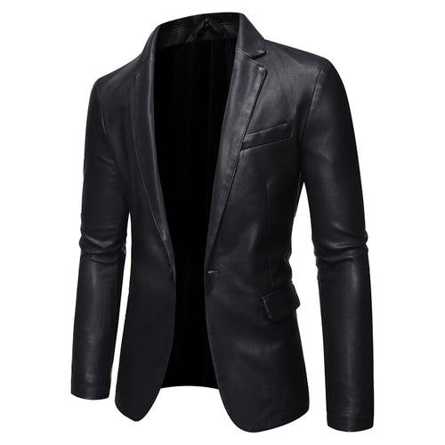 Herrer jakkesæt læder blazer Stilla