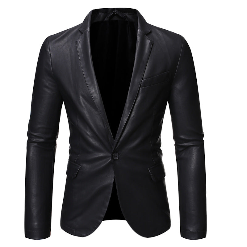Herrer jakkesæt læder blazer Stilla