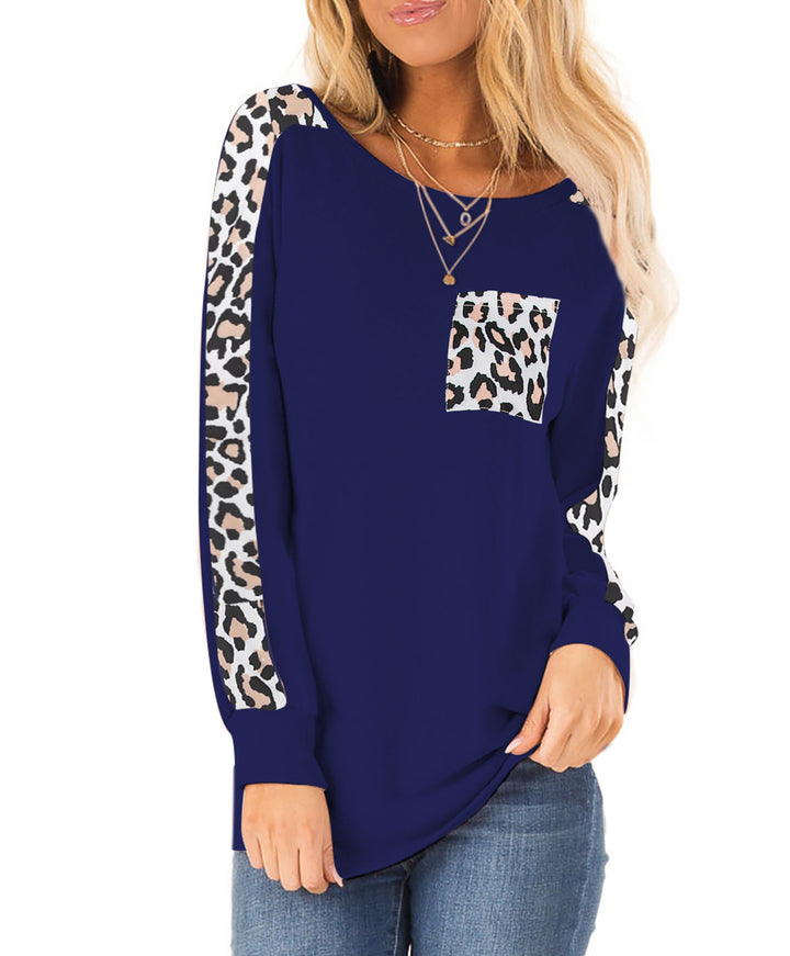 Damer casual sweater med moderigtige leoparddesign Stilla