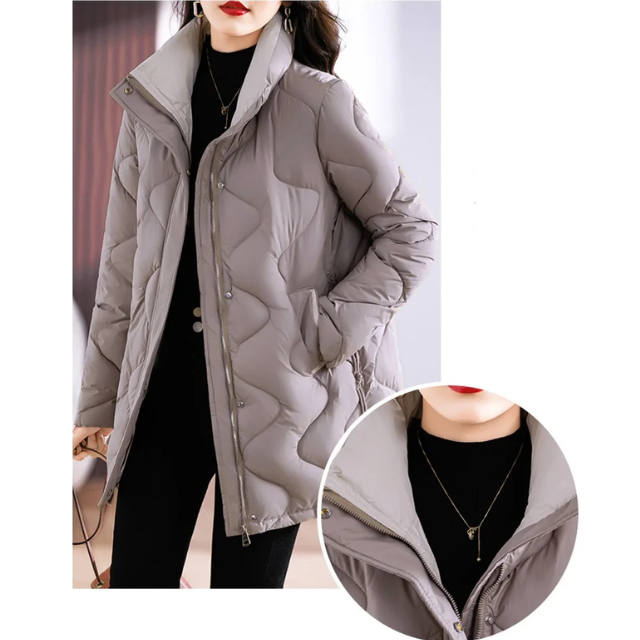 Stilla | Elegant quilted jakke med ståkrave til et smart look Ideel til efterår/vinter