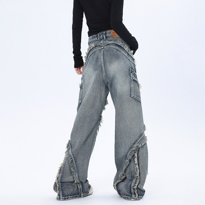 Stilla | Rippede Oversize Jeans