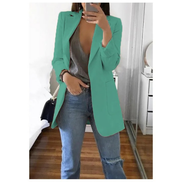 Stilla | Dame Blazer Lang Khaki