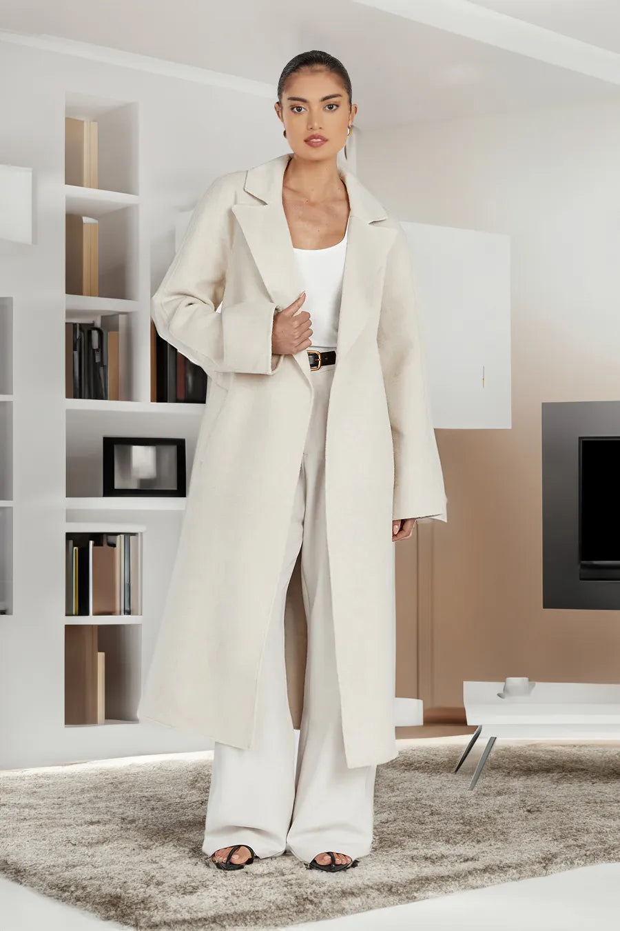 Stilla | Elegant, Lang Trenchcoat Til Damer I Overdimensioneret Stil
