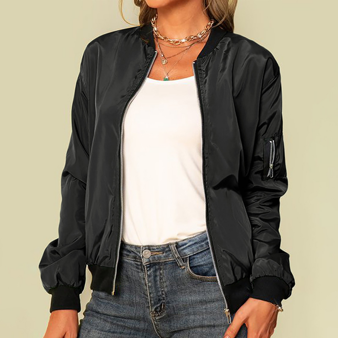 Stilla | Jakke Afslappet Zip up Bomber Jakke
