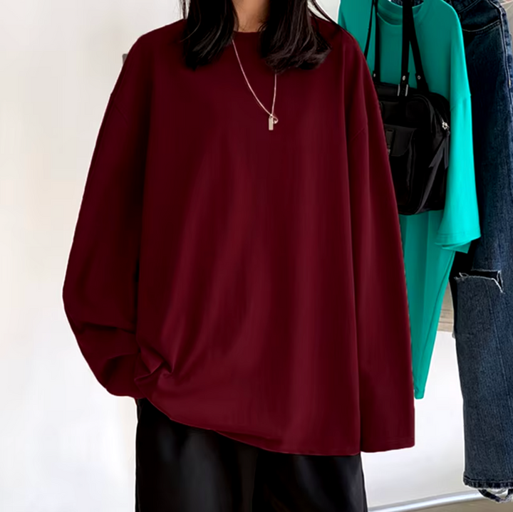 Stilla | T-shirt i bomuld med lange ærmer