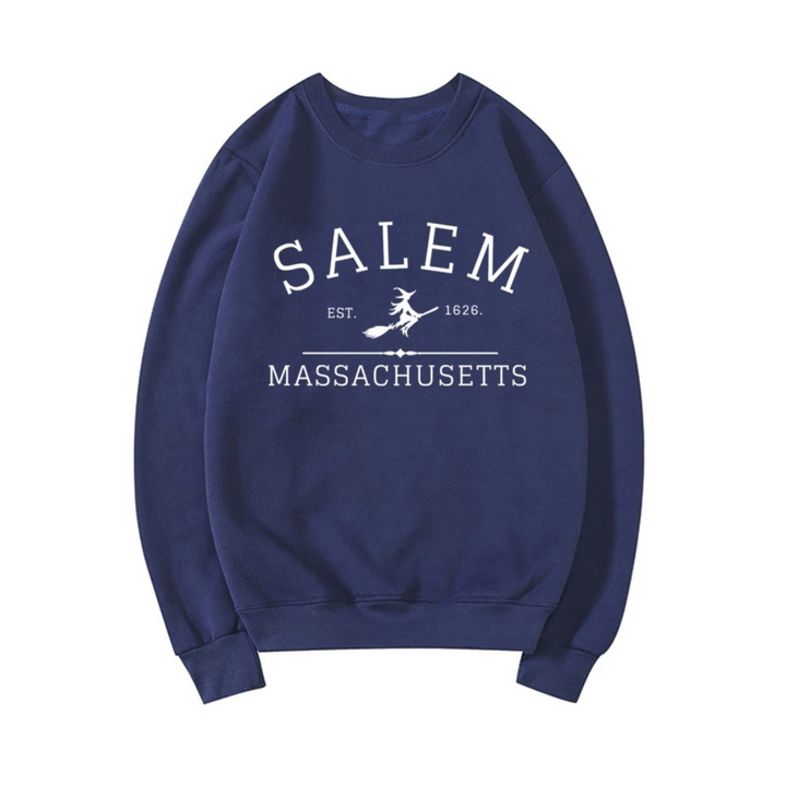Stilla | Lækkert Sweatshirt Med Et Design Fra Salem Massachusetts