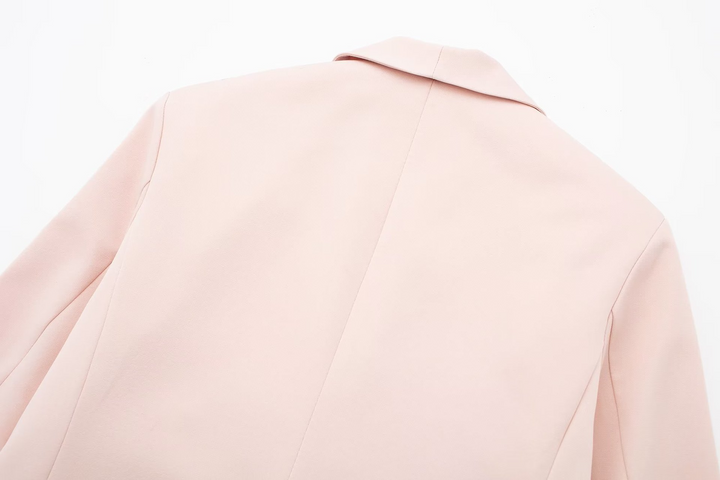Stilla | Lige Blazer Med Fjer Og Bukser