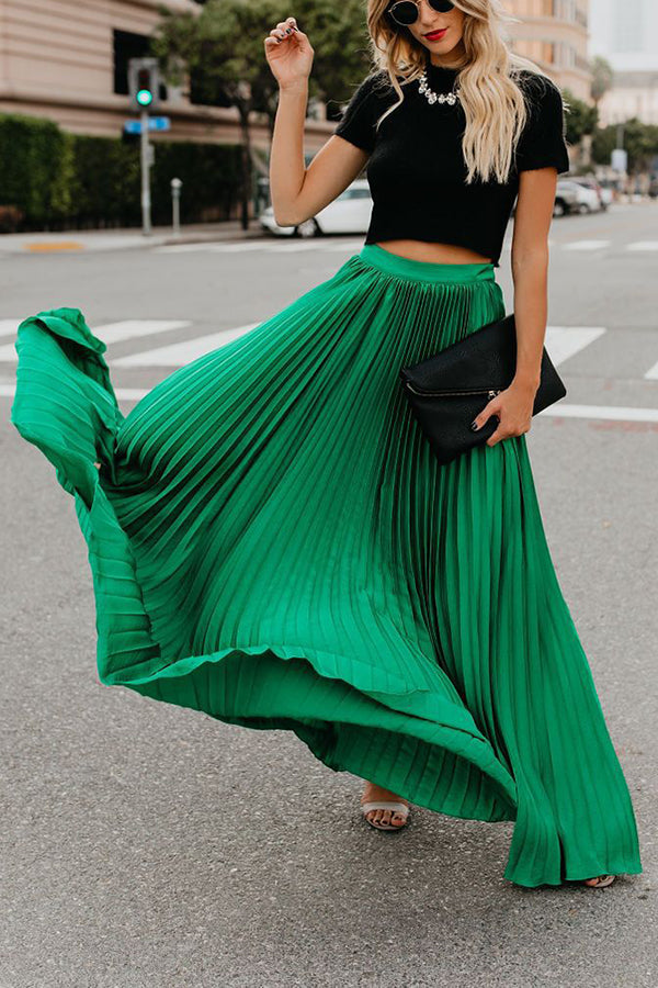 Stilla | for Eternity Plisseret Maxi Nederdel