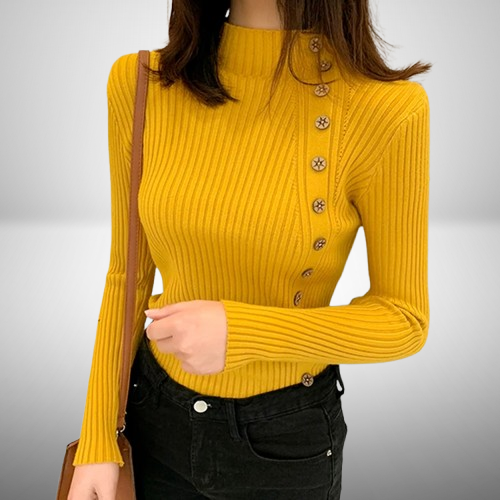 Stilla | Elegant rullekrave sweater i strik til kvinder