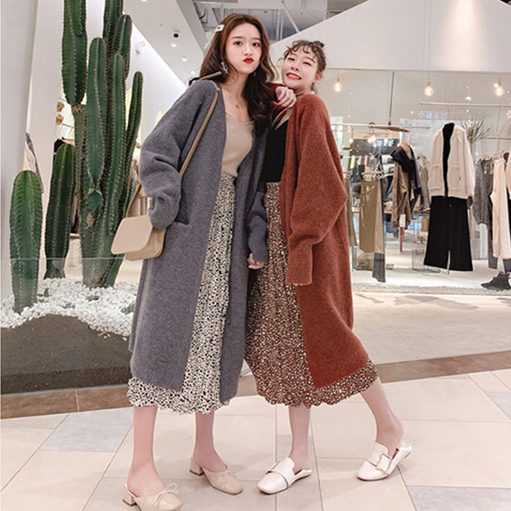 Femme Oversized hyggelig strik cardigan Stilla