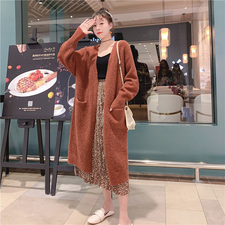 Femme Oversized hyggelig strik cardigan Stilla