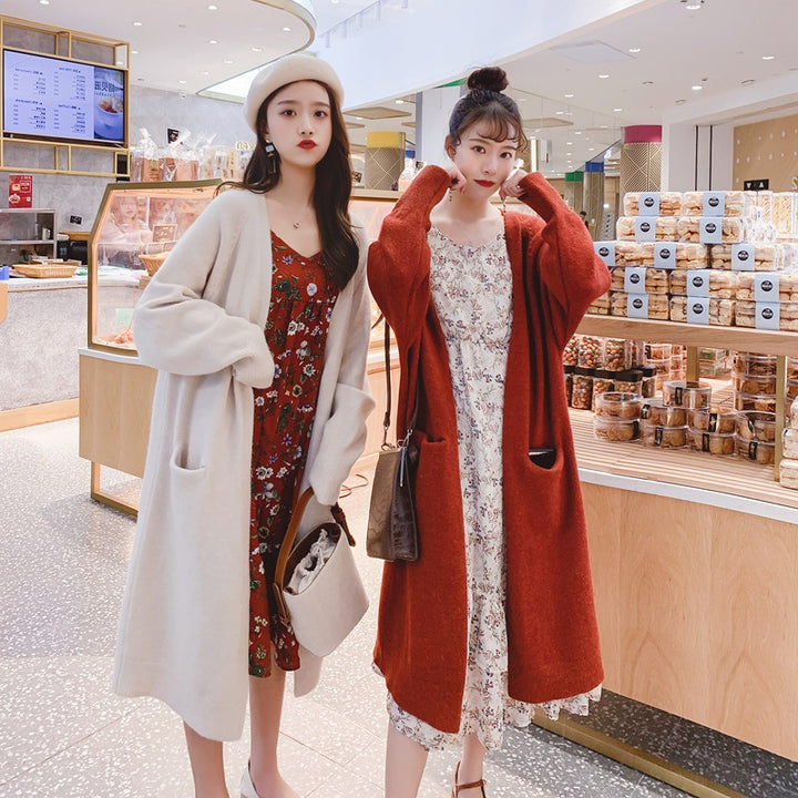 Femme Oversized hyggelig strik cardigan Stilla