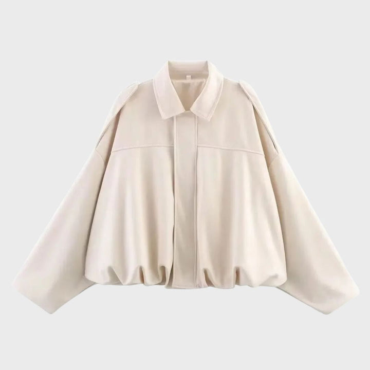 Stilla | Syntetisk Oversized Varm Læderjakke