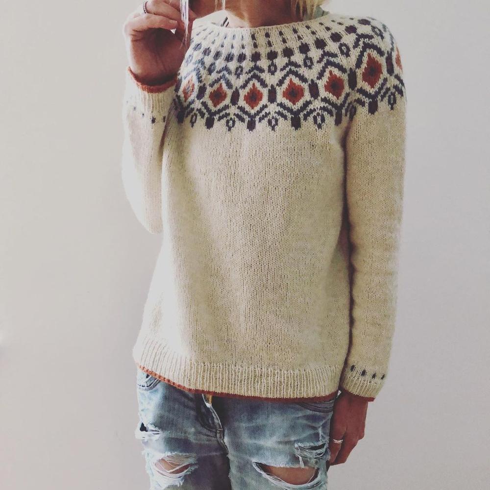 Stilla | Let Pullover Med Elegant Mønster
