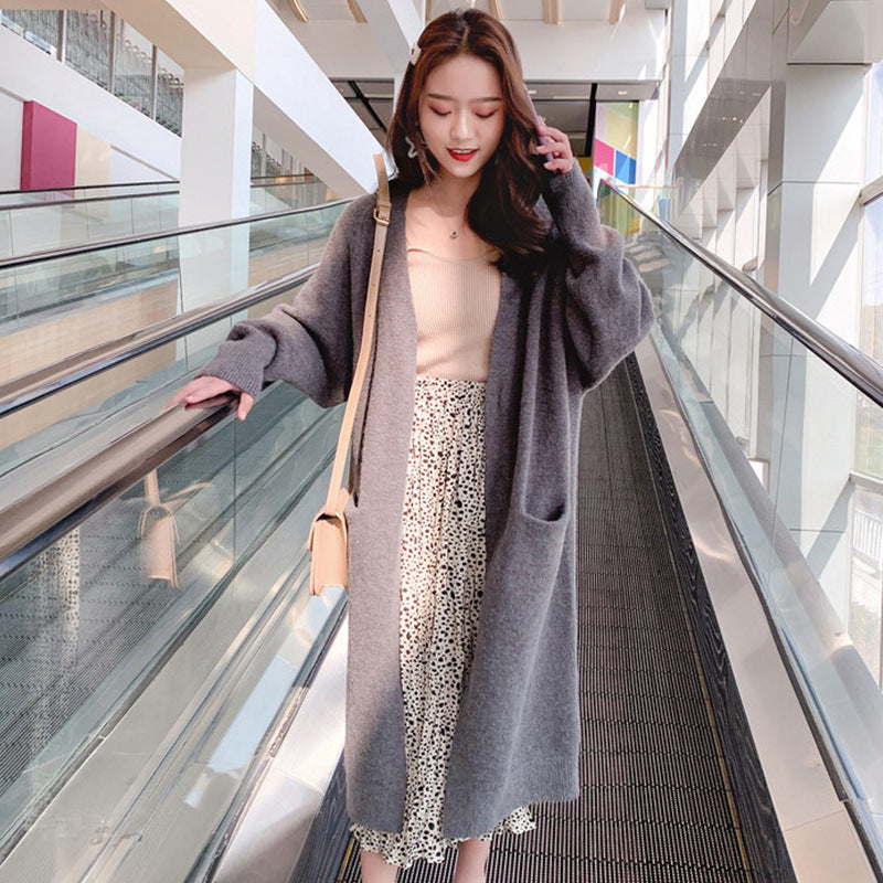 Femme Oversized hyggelig strik cardigan Stilla