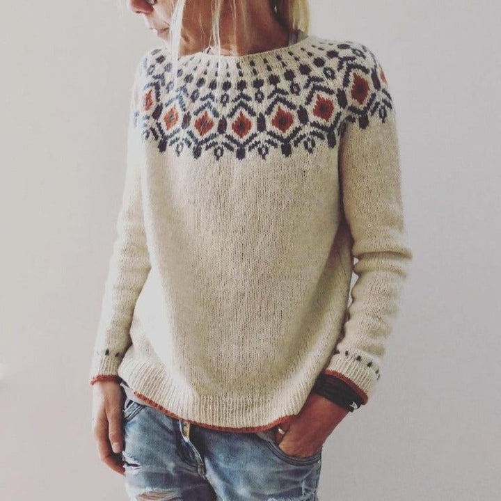 Stilla | Let Pullover Med Elegant Mønster