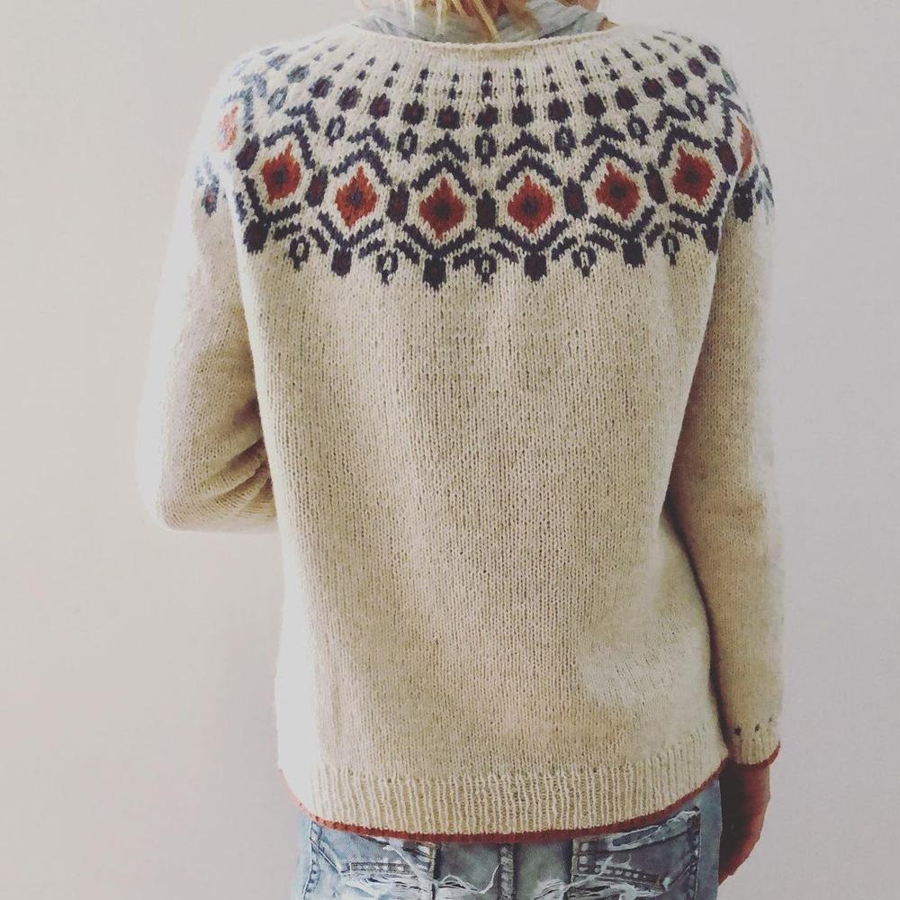Stilla | Let Pullover Med Elegant Mønster