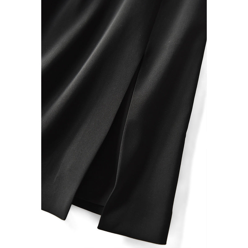Dame elegant Maxiskørt med sidelukning og elastisk talje Stilla
