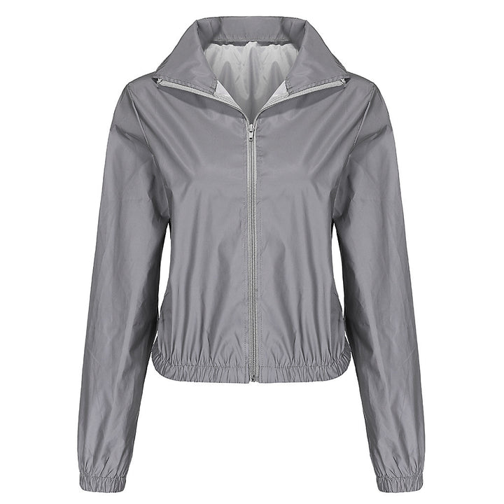 Dame Sporty Windbreaker-Jakke med elastisk bånd og høj åndbarhed Stilla