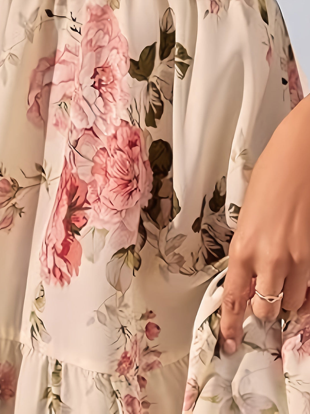 Stilla | Blomsterkjole Med Stropper Og Korte Ærmer