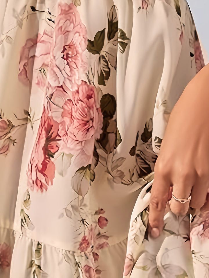 Stilla | Blomsterkjole Med Stropper Og Korte Ærmer