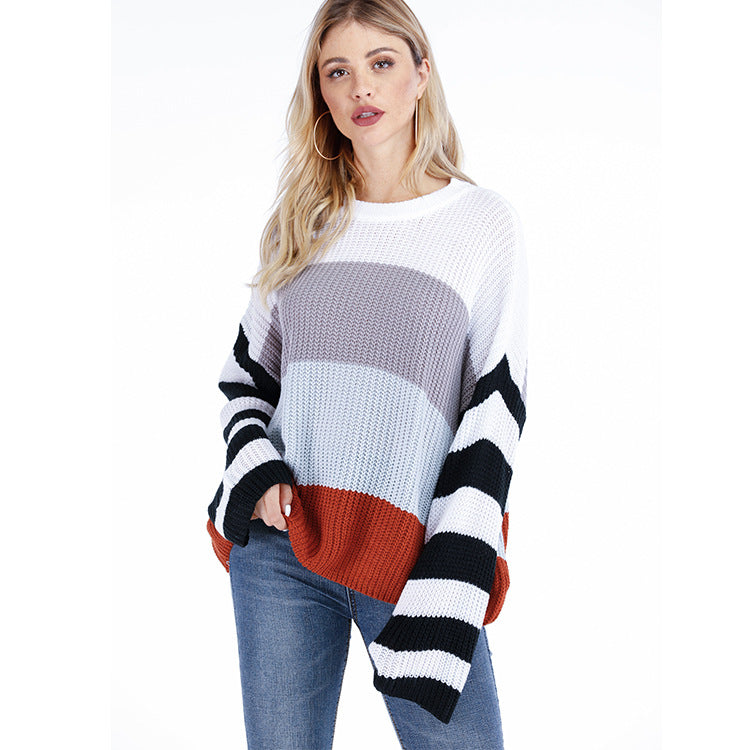Dame afslappet strikbluse Stilla