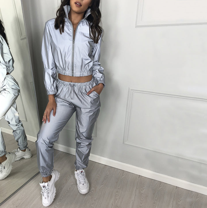 Dame Sporty Windbreaker-Jakke med elastisk bånd og høj åndbarhed Stilla