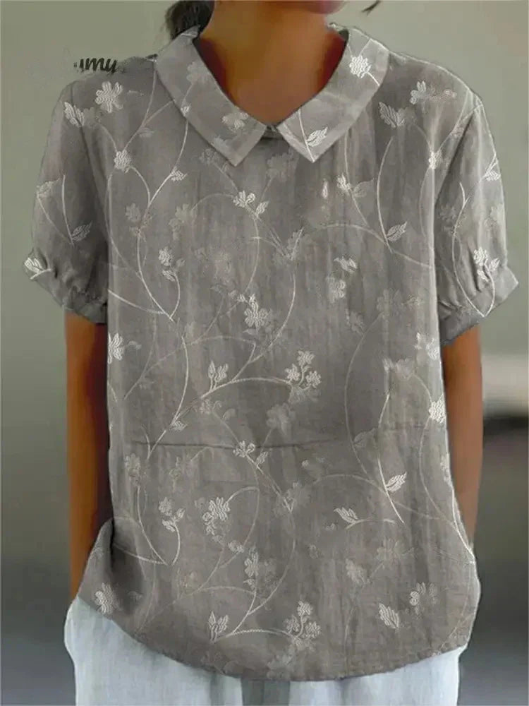 Stilla | Bluse Dame Med Blomstertryk