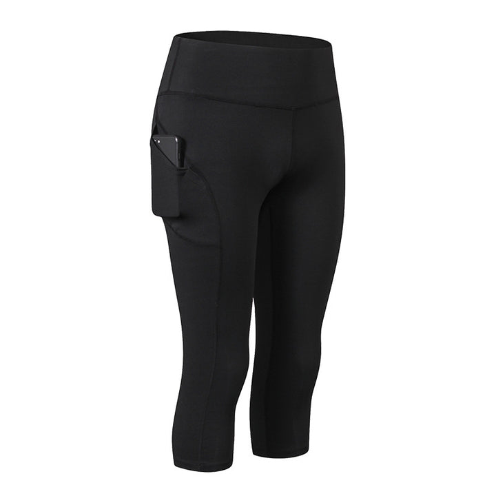 Dame Kvalitets Sport-Leggings med praktiske sidelommer og fleksibel talje Stilla
