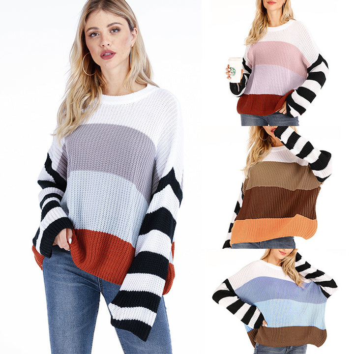 Dame afslappet strikbluse Stilla