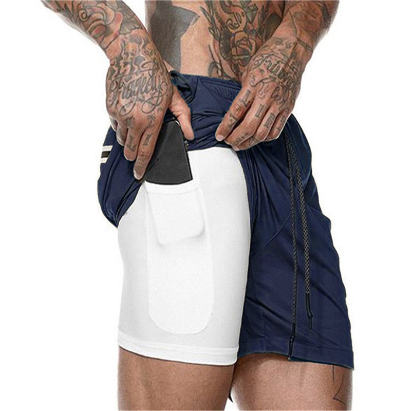 Herre funktionsshorts med integreret sikkerhedsrum Stilla