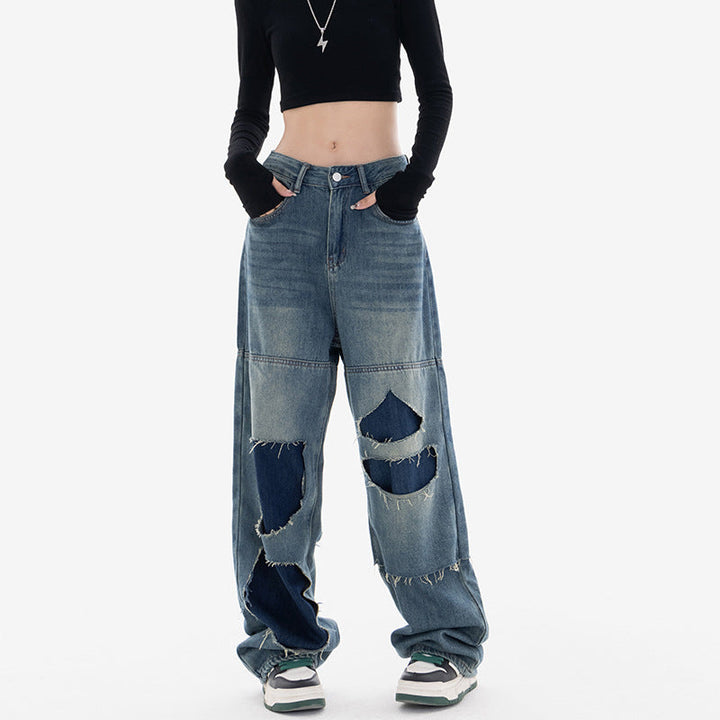 Stilla | Afslappede Rippede Jeans