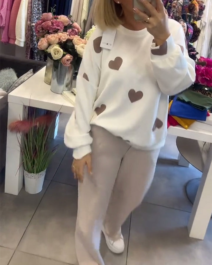 Stilla | Kvinder Casual Hjerte Pullover