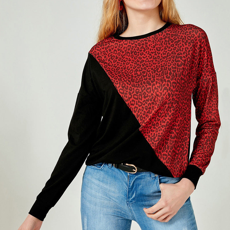 Dames stilfuld sweatshirt med dyremønster Stilla
