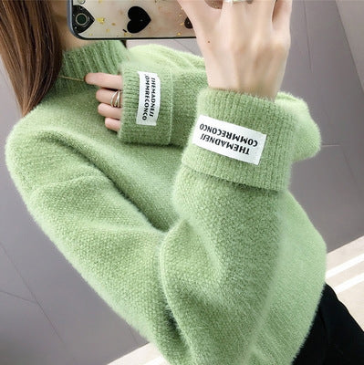 Kvinder Cozy Turtleneck Sweater med Takket Strikmønster Stilla
