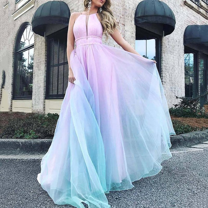 Stilla | Glamorous Deep V Aften kjole Lang Skirt