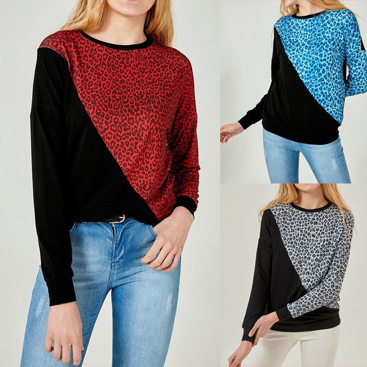 Dames stilfuld sweatshirt med dyremønster Stilla