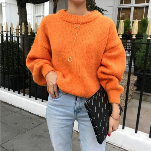 Femme Soft Knit Pullover Sweater Stilla