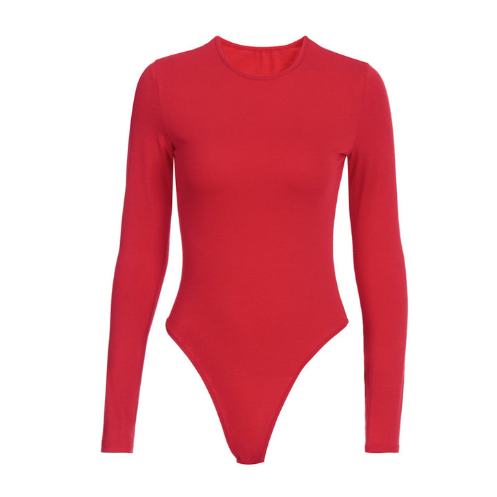 Dame Figurfokuseret Langærmet Bodysuit Skovae