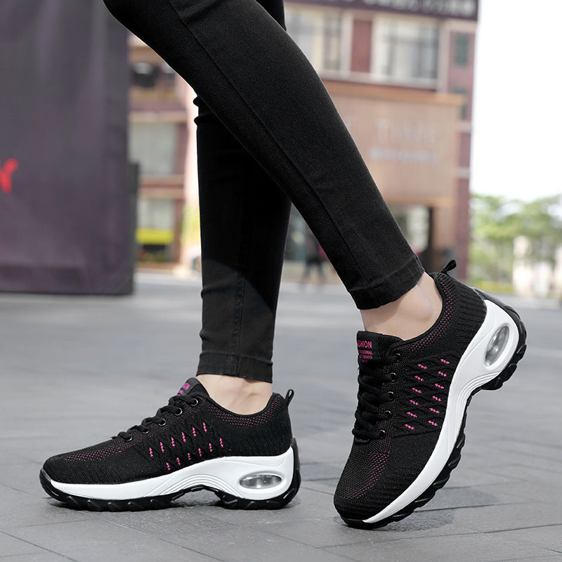 Dame Let Sport Sneakers med Luftkisse Teknologi Stilla