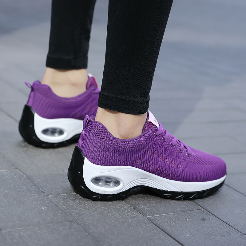 Dame Let Sport Sneakers med Luftkisse Teknologi Stilla