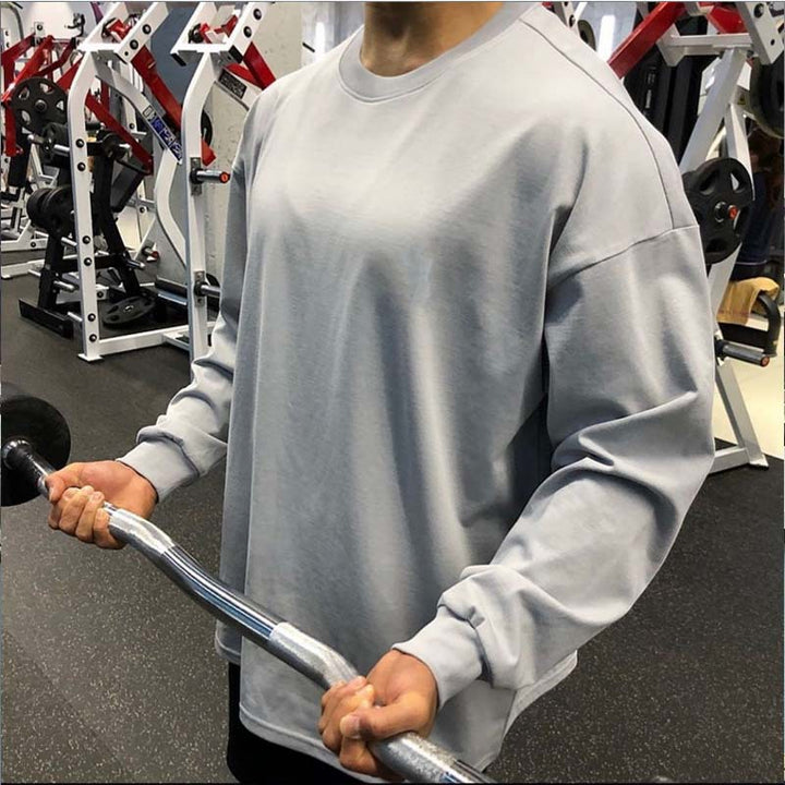 Herrer langærmet funktionsshirt i let strækstof Stilla